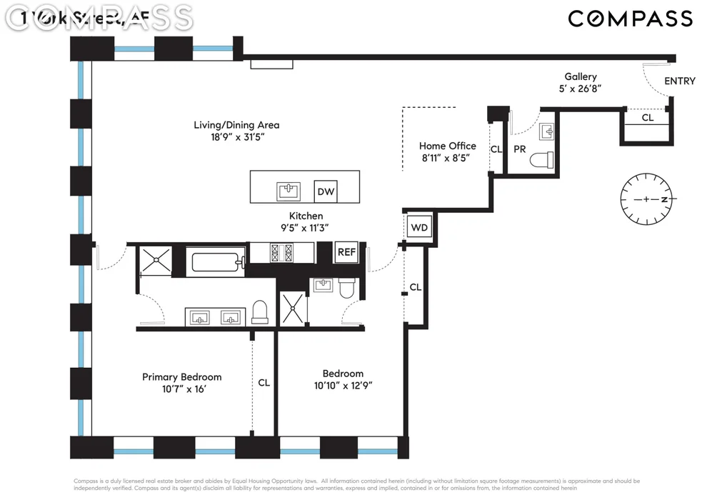 Unit for sale at 1 York Street, Manhattan, NY 10013