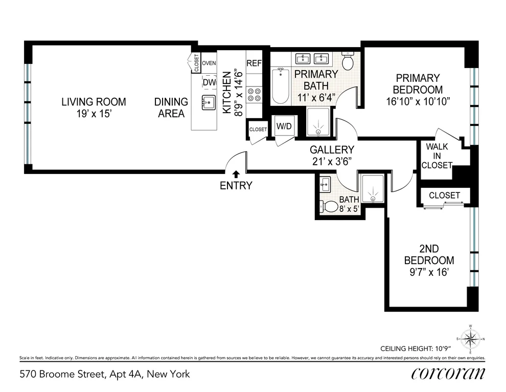 Unit for sale at 570 BROOME Street, Manhattan, NY 10013