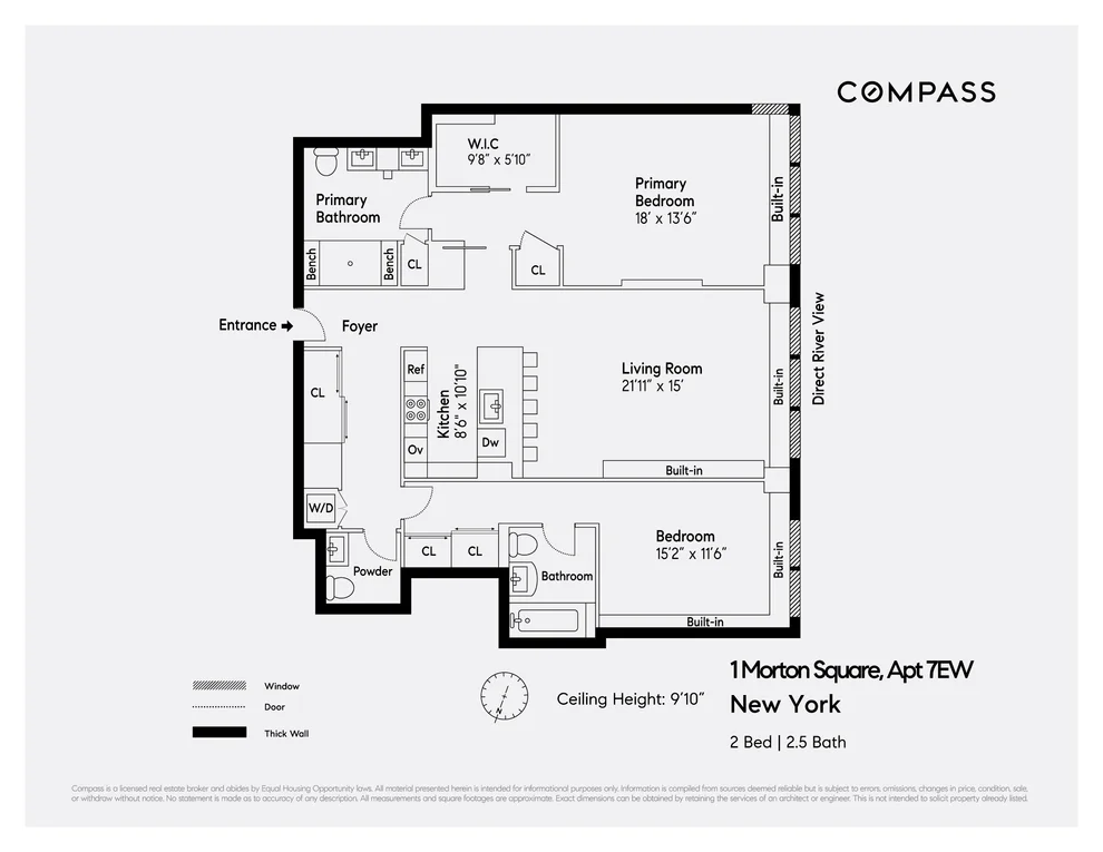 Unit for sale at 100 Morton Street, Manhattan, NY 10014