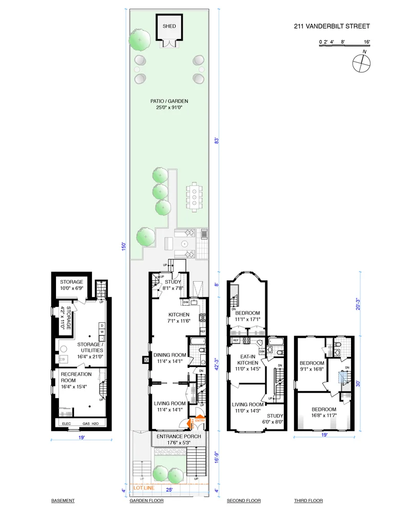 Unit for sale at 211 Vanderbilt Street, Brooklyn, NY 11218