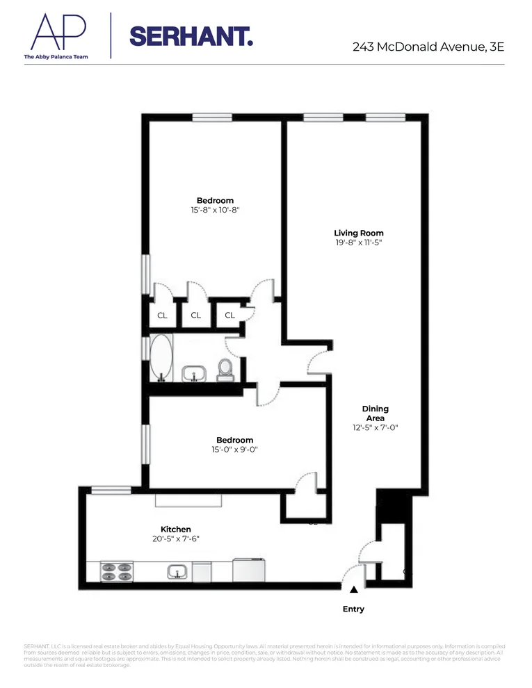 Unit for sale at 243 MCDONALD Avenue, Brooklyn, NY 11218