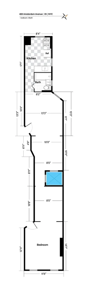 Unit for sale at 489 AMSTERDAM Avenue, Manhattan, NY 10024