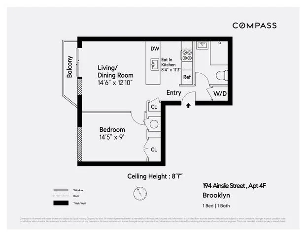 Unit for sale at 194 Ainslie Street, Brooklyn, NY 11211