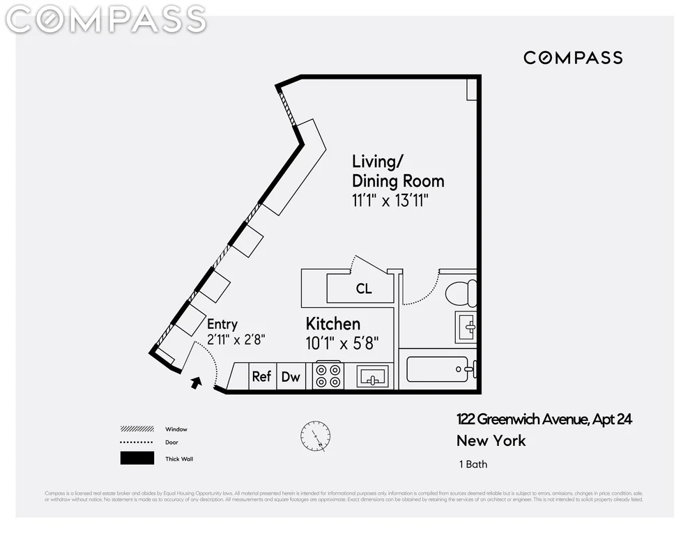Unit for sale at 122 Greenwich Avenue, Manhattan, NY 10011
