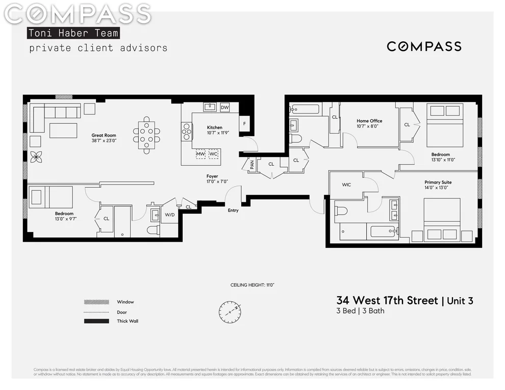 Unit for sale at 34 W 17th Street, Manhattan, NY 10011
