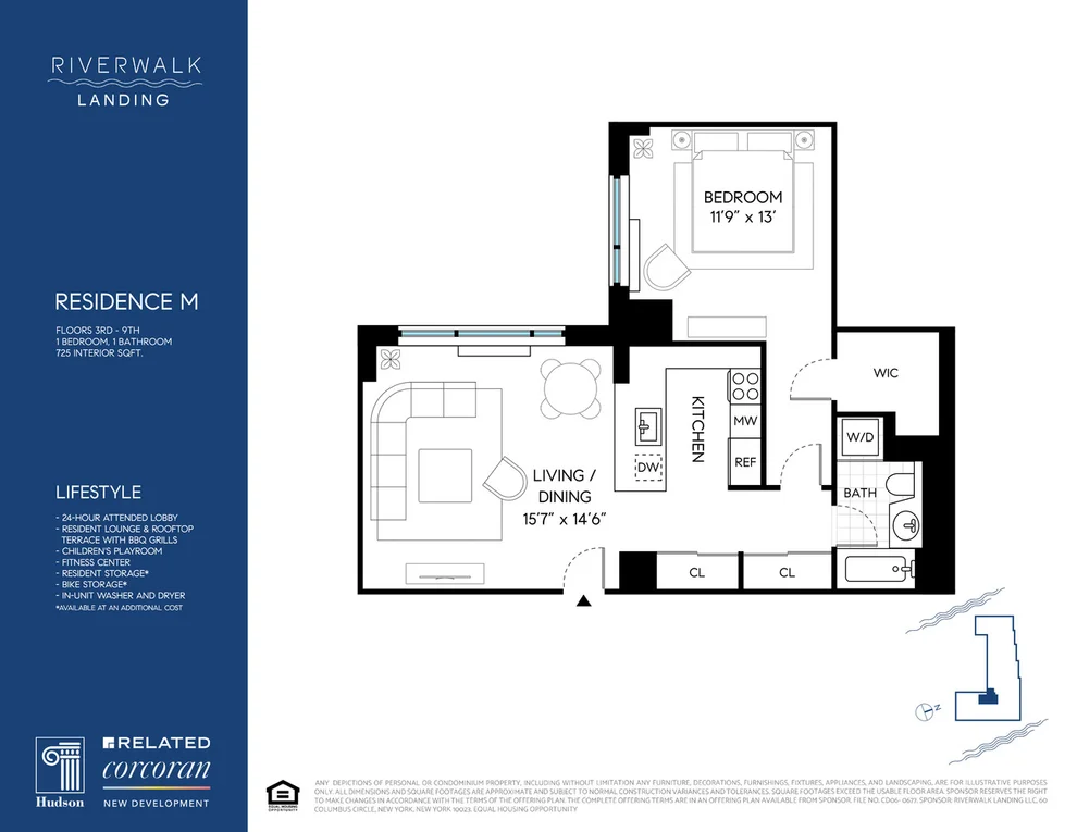 Unit for sale at 425 MAIN Street, Manhattan, NY 10044