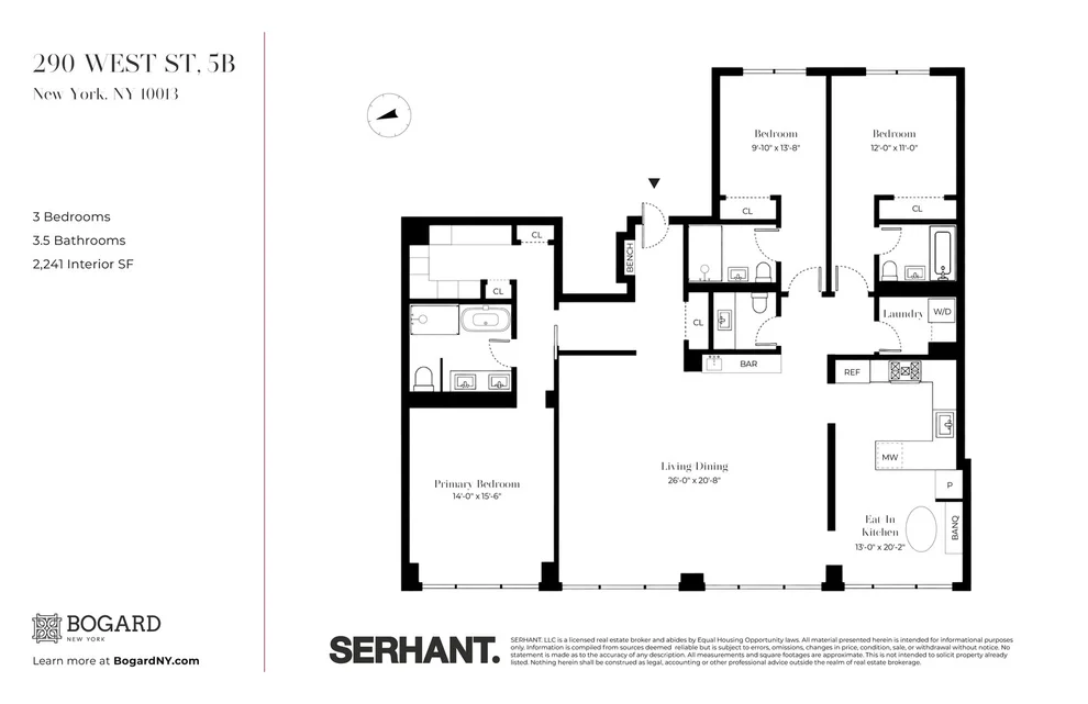 Unit for sale at 290 WEST Street, Manhattan, NY 10013