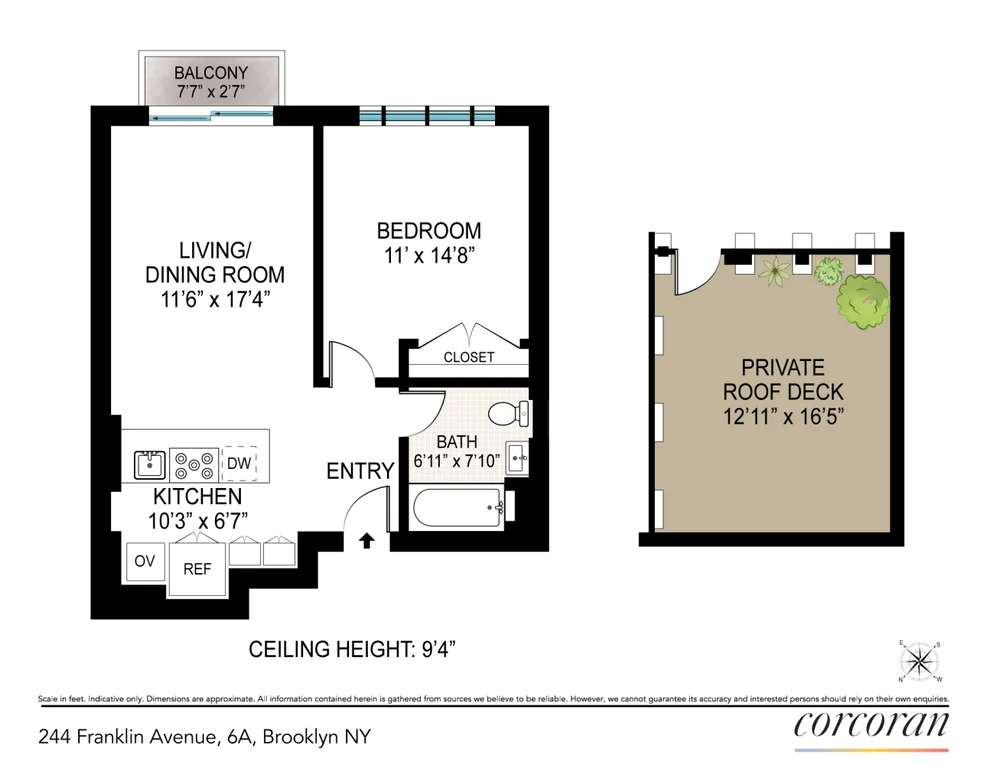 Unit for sale at 244 FRANKLIN Avenue, Brooklyn, NY 11205