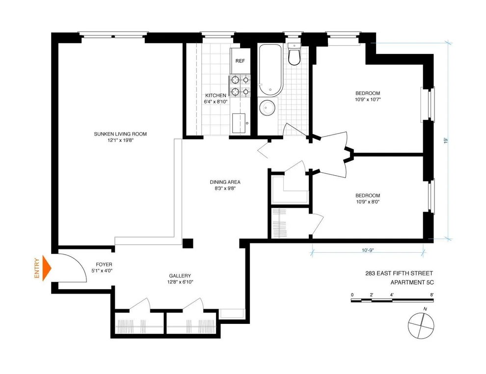 Unit for sale at 283 E 5th Street, Brooklyn, NY 11218