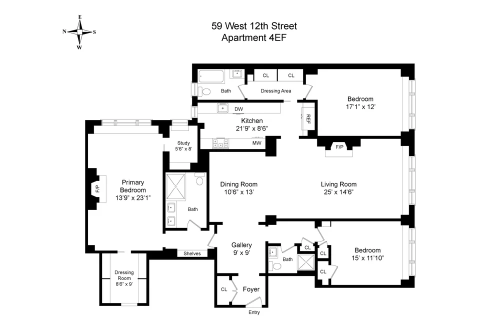 Unit for sale at 59 W 12th Street, Manhattan, NY 10011