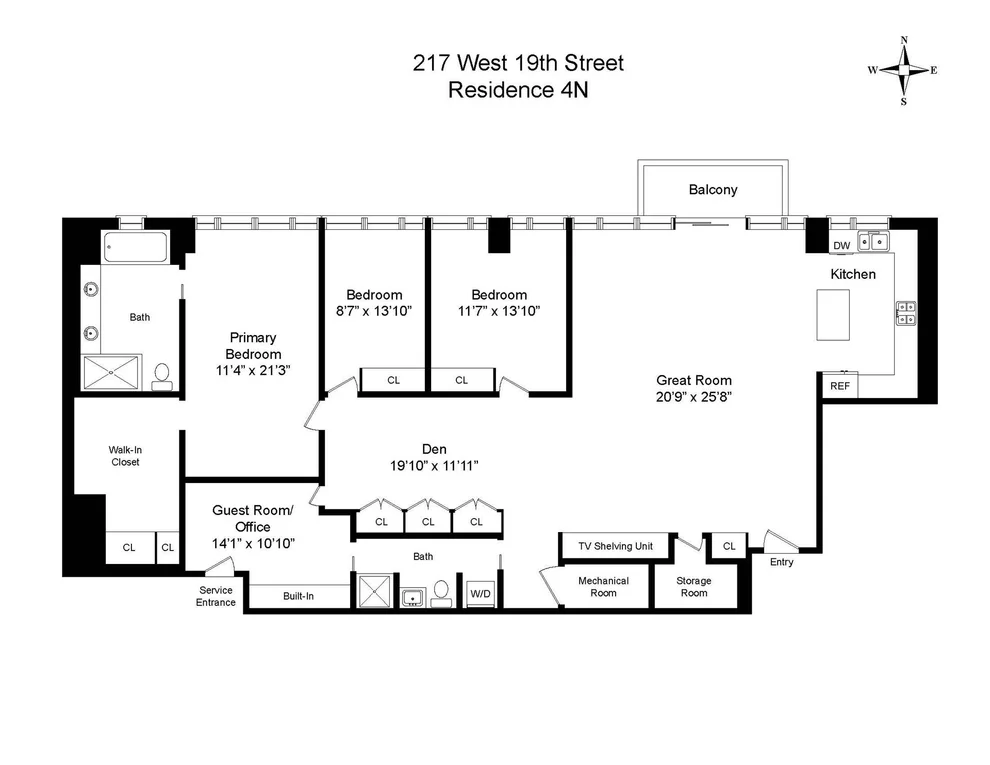 Unit for sale at 217 W 19TH Street, Manhattan, NY 10011