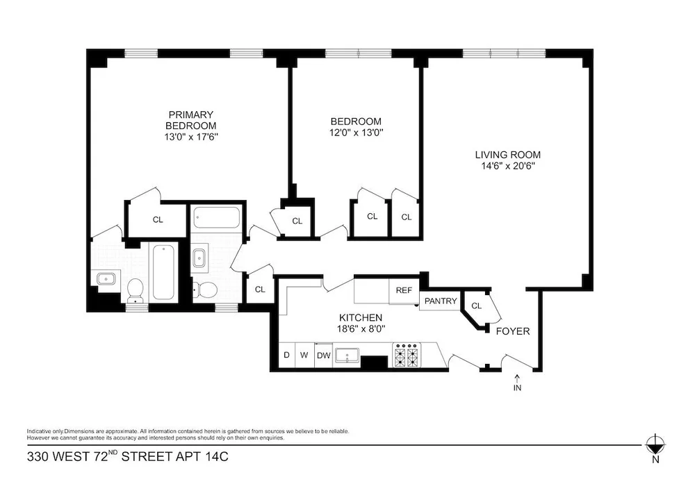 Unit for sale at 330 W 72nd Street, Manhattan, NY 10023