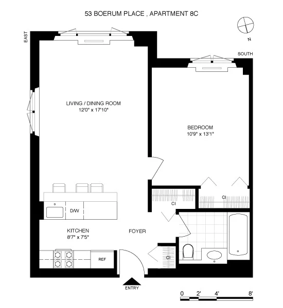 Unit for sale at 53 BOERUM Place, Brooklyn, NY 11201