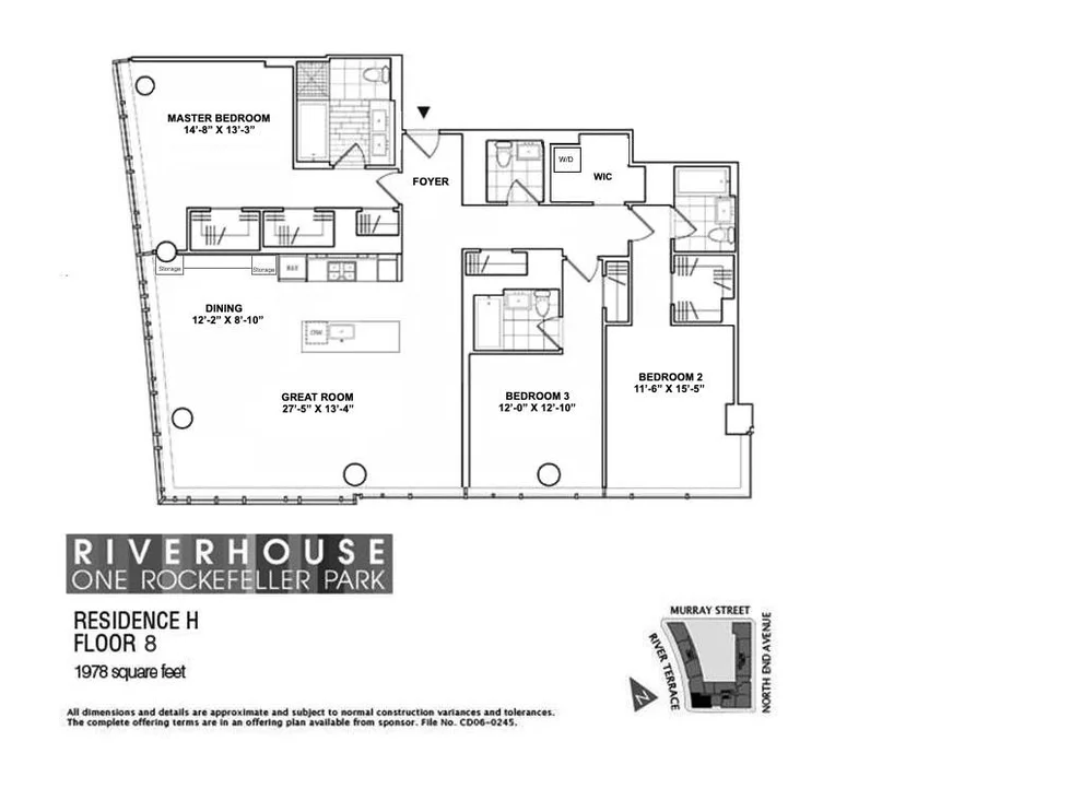 Unit for sale at 2 River Terrace, Manhattan, NY 10282