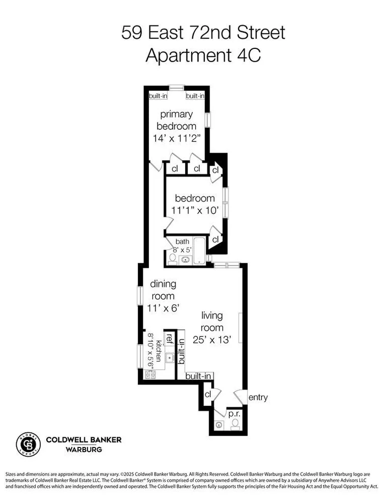 Unit for sale at 59 E 72ND Street, Manhattan, NY 10021