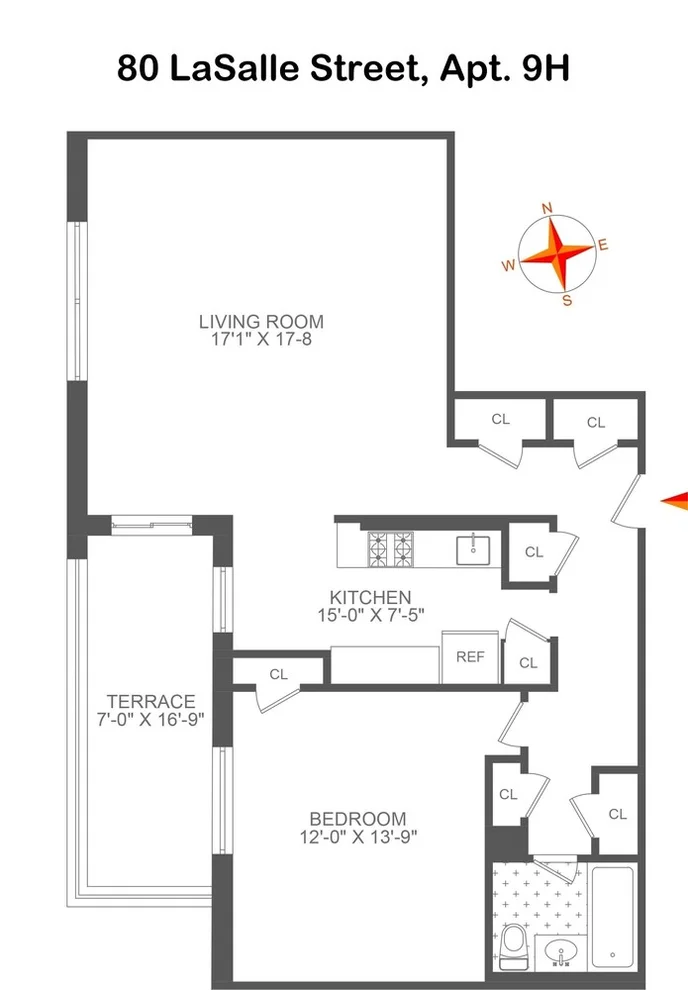 Unit for sale at 80 LA SALLE Street, Manhattan, NY 10027