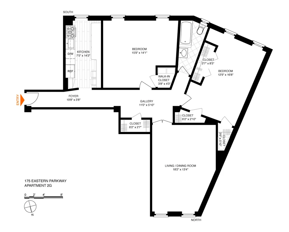 Unit for sale at 175 EASTERN Parkway, Brooklyn, NY 11238