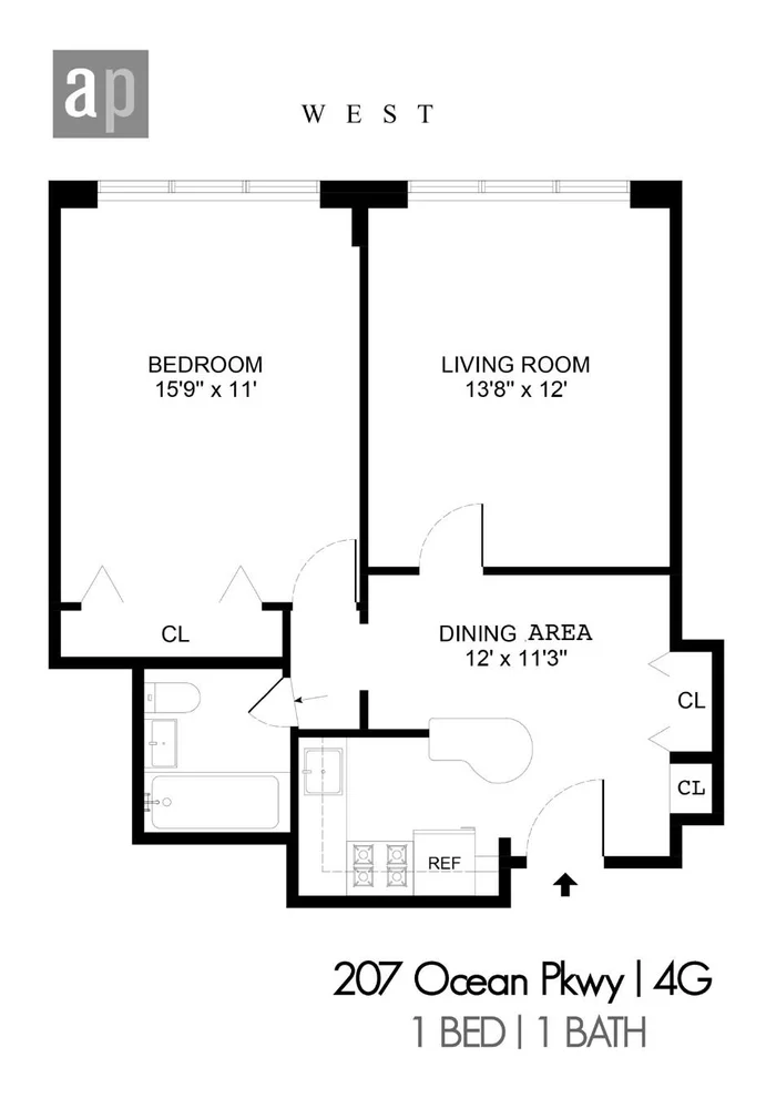 Unit for sale at 207 Ocean Parkway, Brooklyn, NY 11218