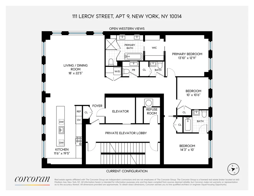 Unit for sale at 111 LEROY Street, Manhattan, NY 10014