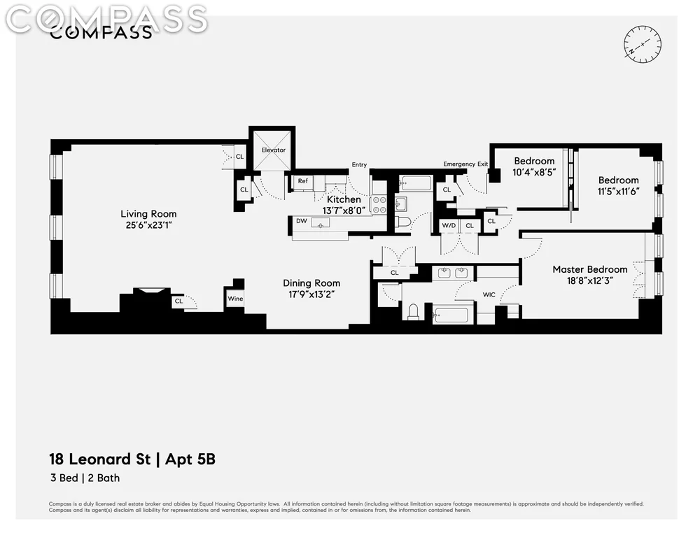 Unit for sale at 18 Leonard Street, Manhattan, NY 10013