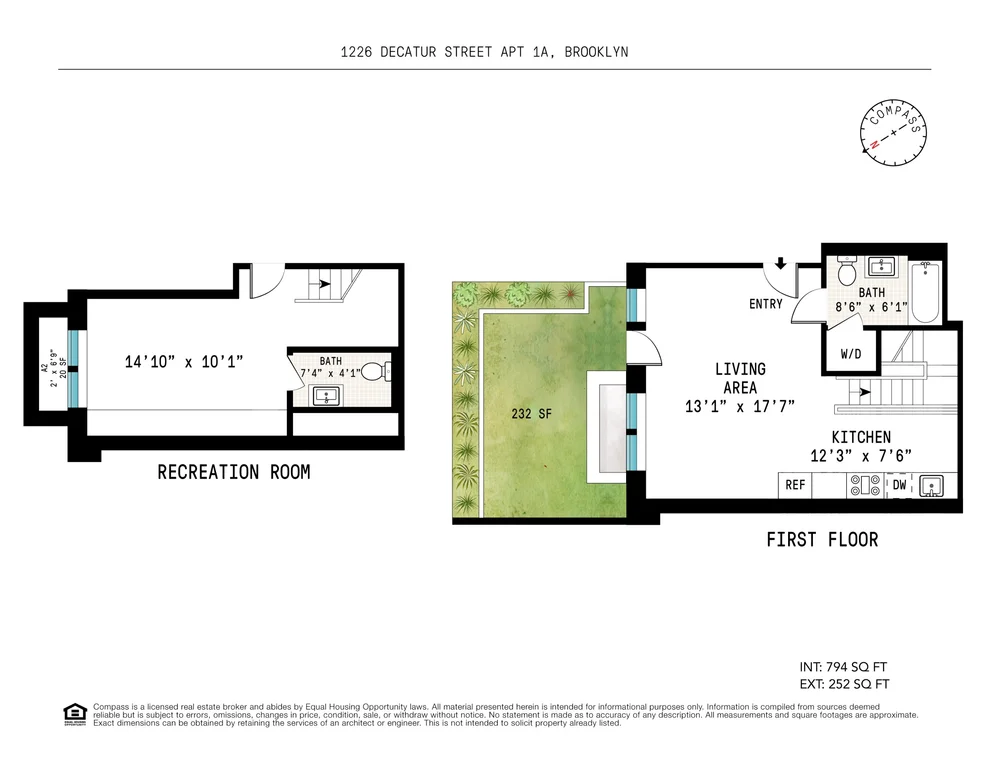 Unit for sale at 1226 Decatur Street, Brooklyn, NY 11207