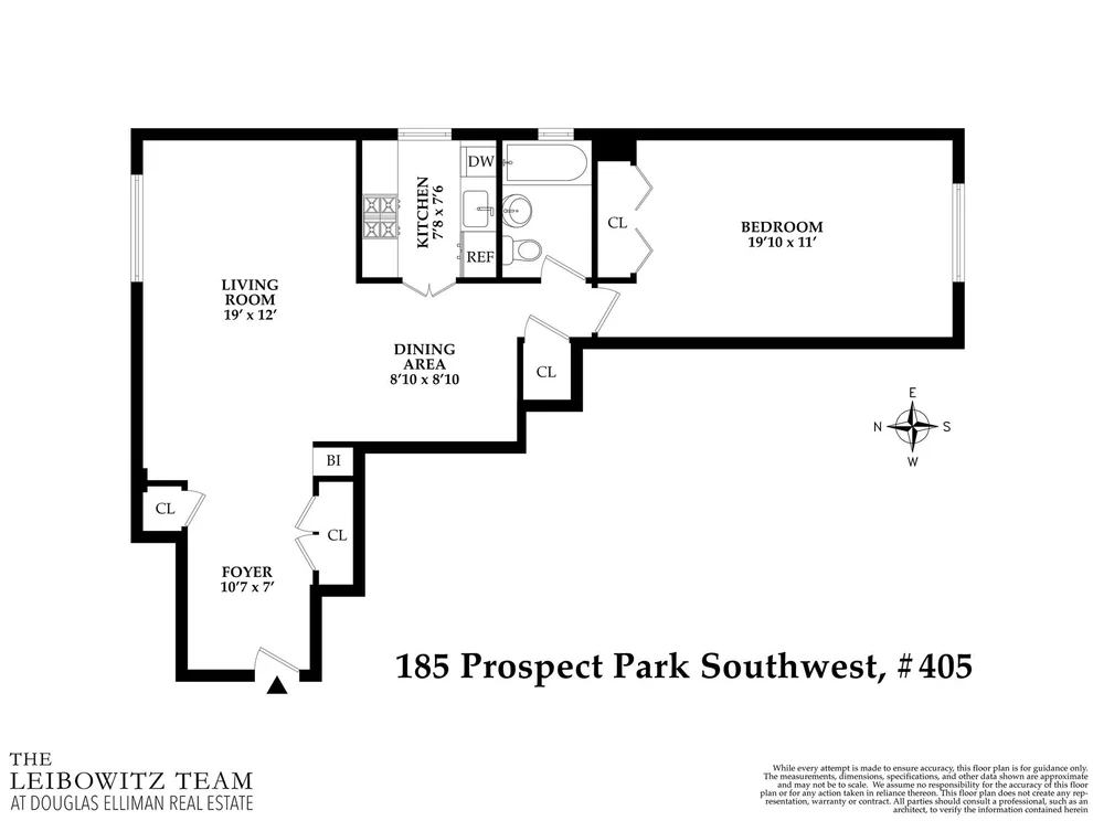 Unit for sale at 185 Prospect Park SW, Brooklyn, NY 11218
