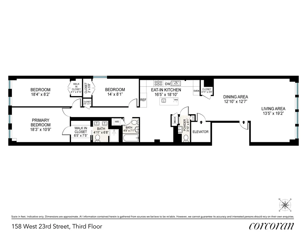 Unit for sale at 158 W 23RD Street, Manhattan, NY 10011