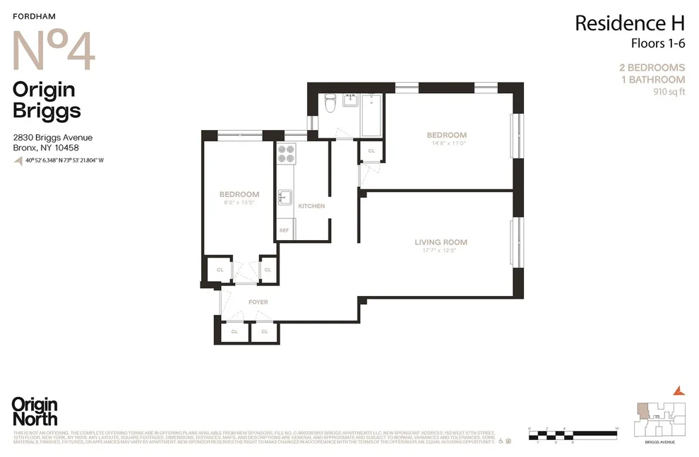 Unit for sale at 2830 BRIGGS Avenue, Bronx, NY 10458