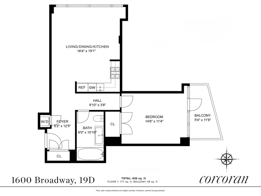 Unit for sale at 1600 BROADWAY, Manhattan, NY 10019