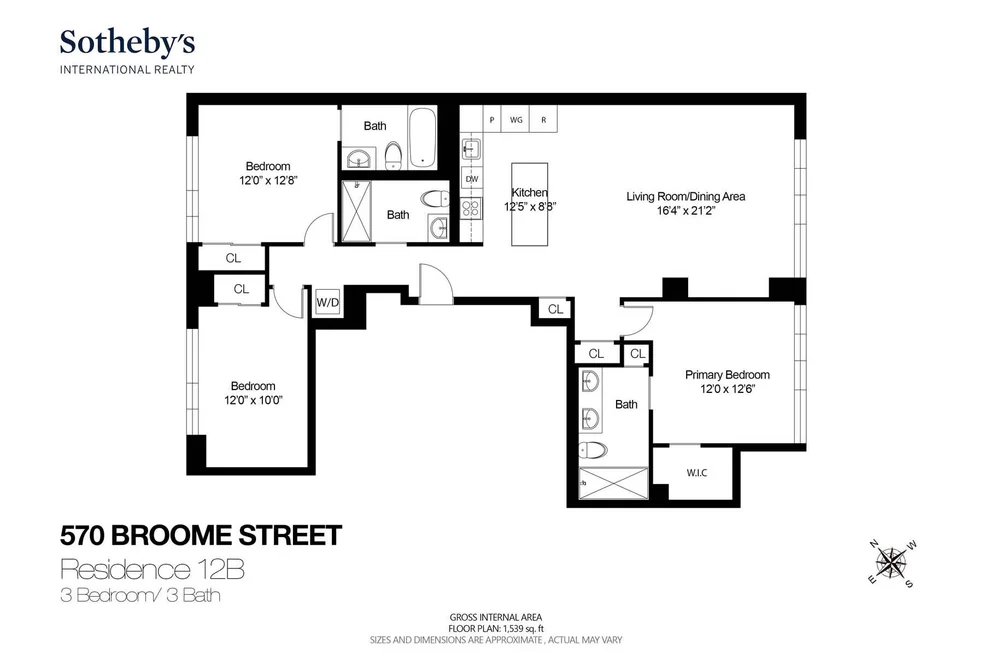 Unit for sale at 570 Broome Street, Manhattan, NY 10013