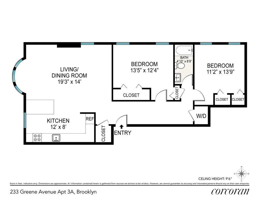 Unit for sale at 233 GREENE Avenue, Brooklyn, NY 11238