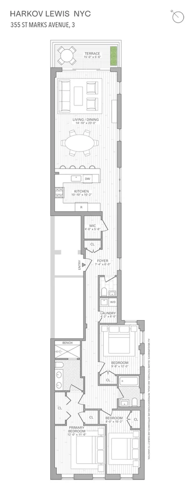 Unit for sale at 355 St Marks Avenue, Brooklyn, NY 11238