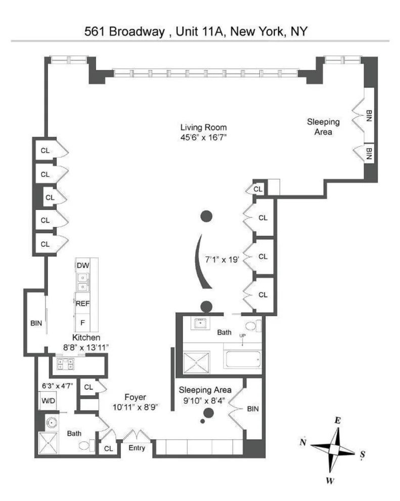 Unit for sale at 561 BROADWAY, Manhattan, NY 10012
