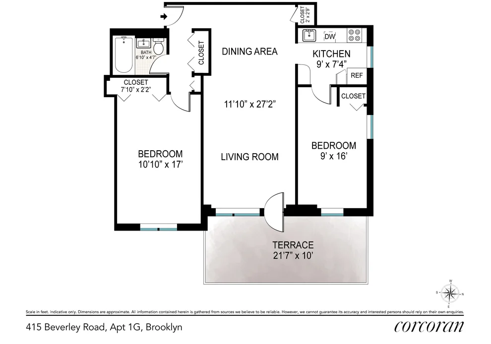 Unit for sale at 415 Beverley Road, Brooklyn, NY 11218