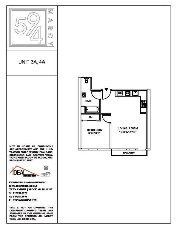 Unit for sale at 594 Marcy Avenue, Brooklyn, NY 11206