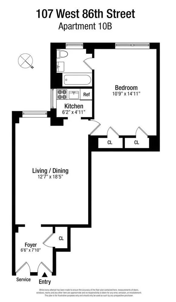 Unit for sale at 107 W 86TH Street, Manhattan, NY 10024