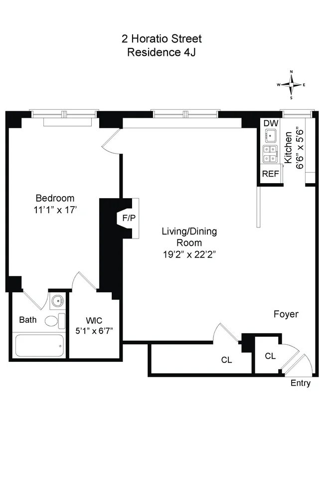 Unit for sale at 2 HORATIO Street, Manhattan, NY 10014