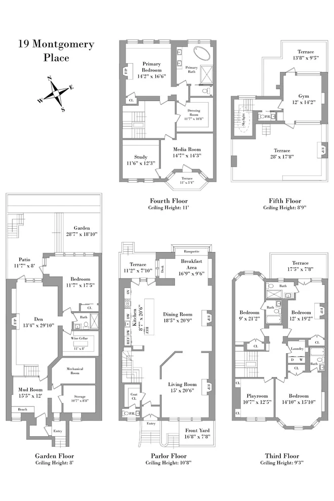 Unit for sale at 19 Montgomery Place, Brooklyn, NY 11215