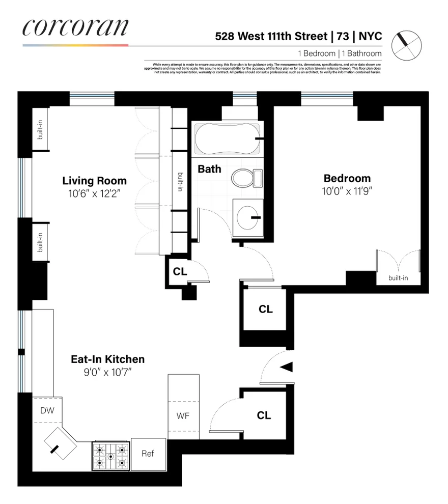 Unit for sale at 528 W 111TH Street, Manhattan, NY 10025