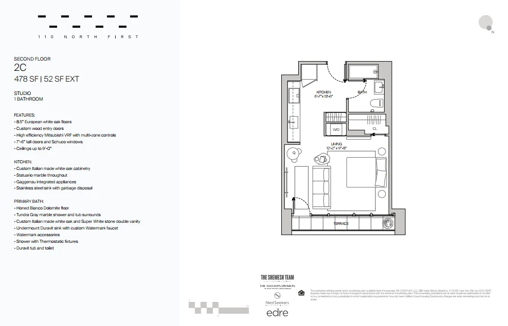 Unit for sale at 110 N 1st Street, Brooklyn, NY 11249