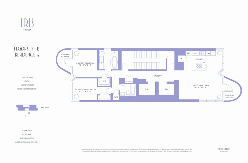 Unit for sale at 19 PARK Place, Manhattan, NY 10007
