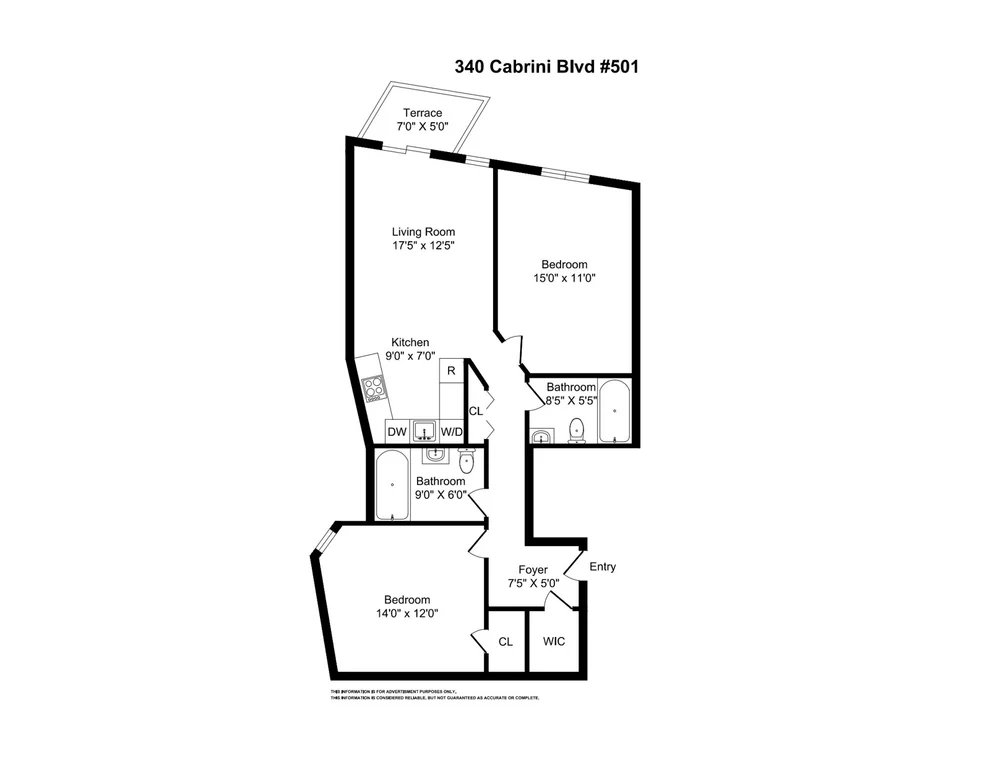 Unit for sale at 340 CABRINI Boulevard, Manhattan, NY 10033