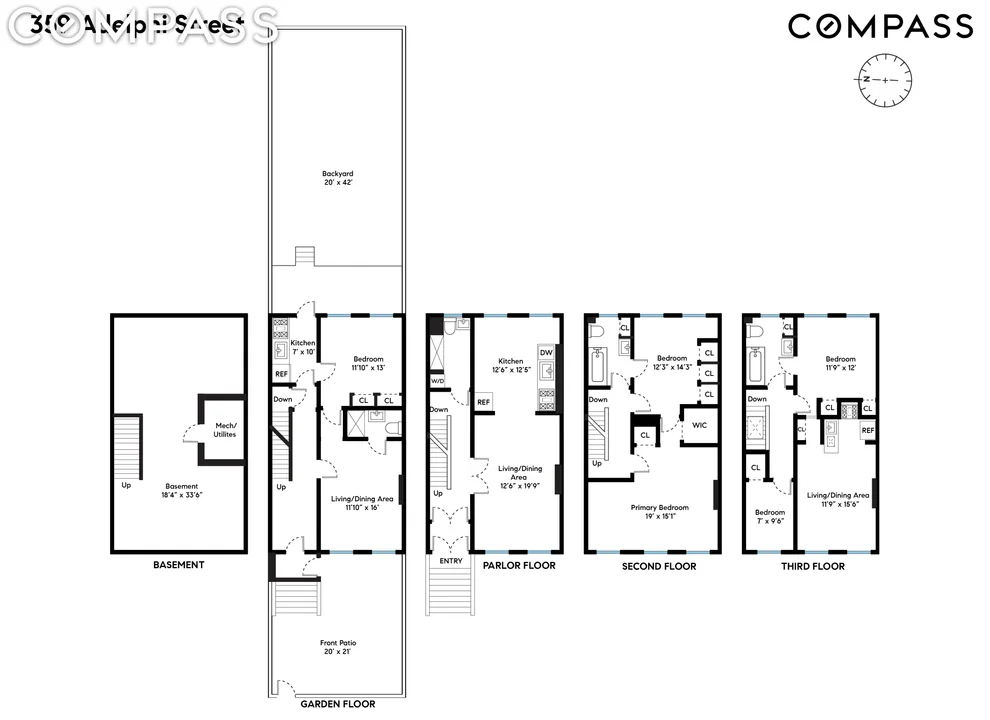 Unit for sale at 359 Adelphi Street, Brooklyn, NY 11238