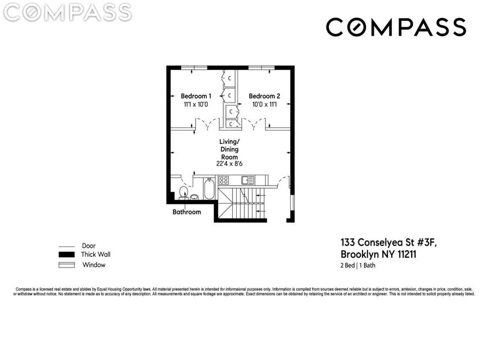 Unit for sale at 133 Conselyea Street, Brooklyn, NY 11211