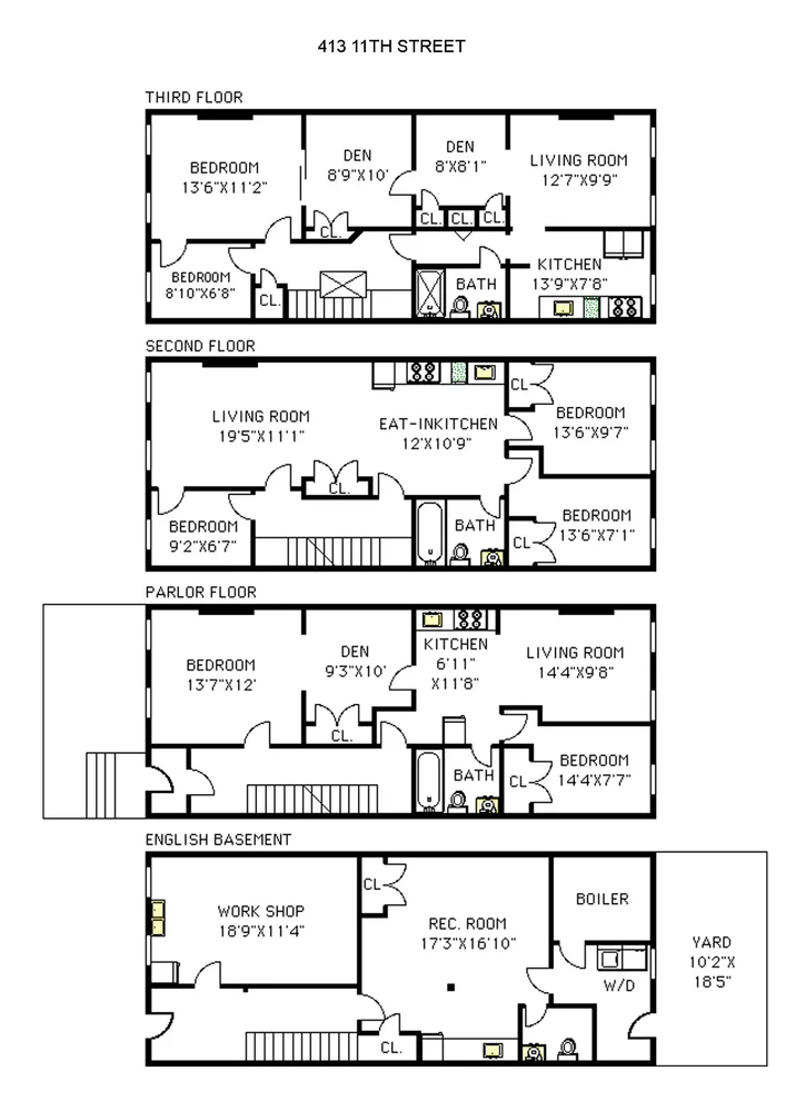 Unit for sale at 413 11th Street, Brooklyn, NY 11215