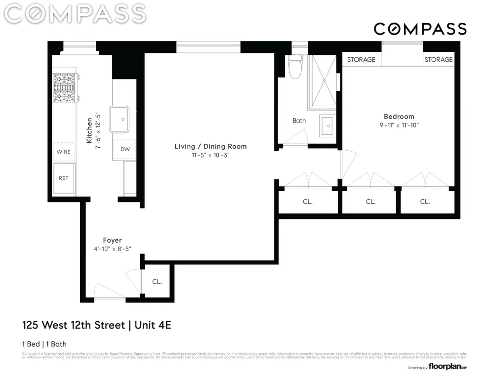 Unit for sale at 125 W 12th Street, Manhattan, NY 10011