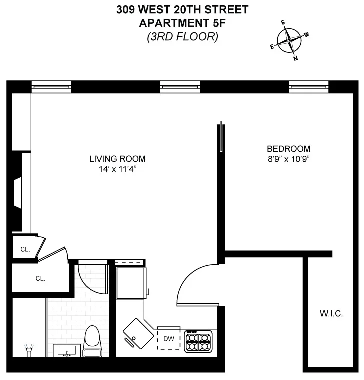 Unit for sale at 309 W 20TH Street, Manhattan, NY 10011