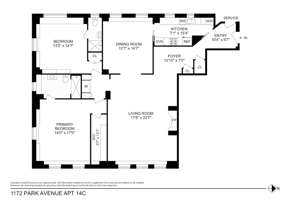 Unit for sale at 1172 PARK Avenue, Manhattan, NY 10128