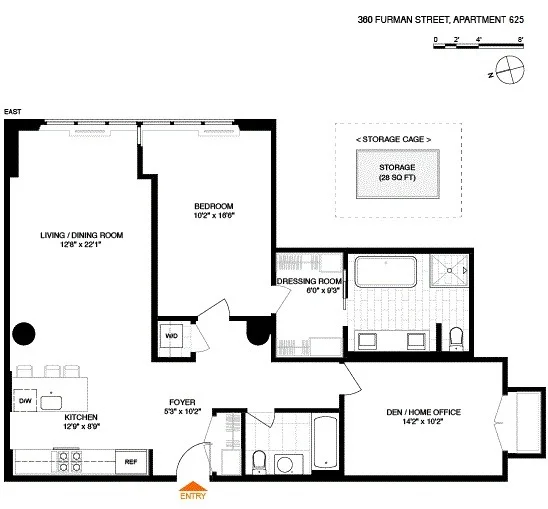 Unit for sale at 360 Furman Street, Brooklyn, NY 11201