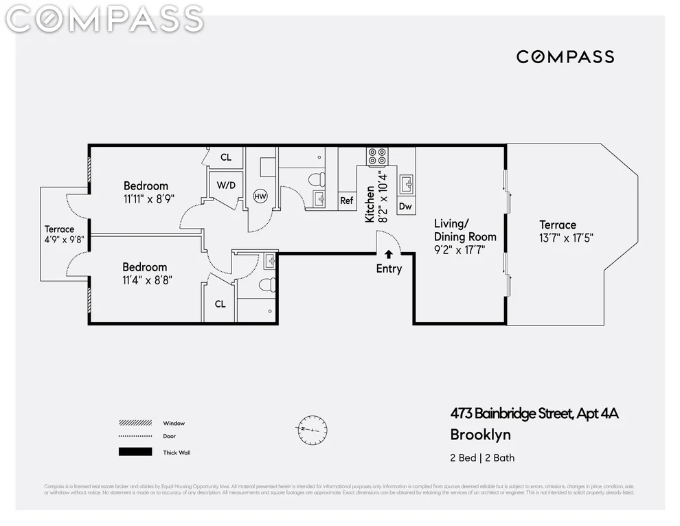 Unit for sale at 473 Bainbridge Street, Brooklyn, NY 11233